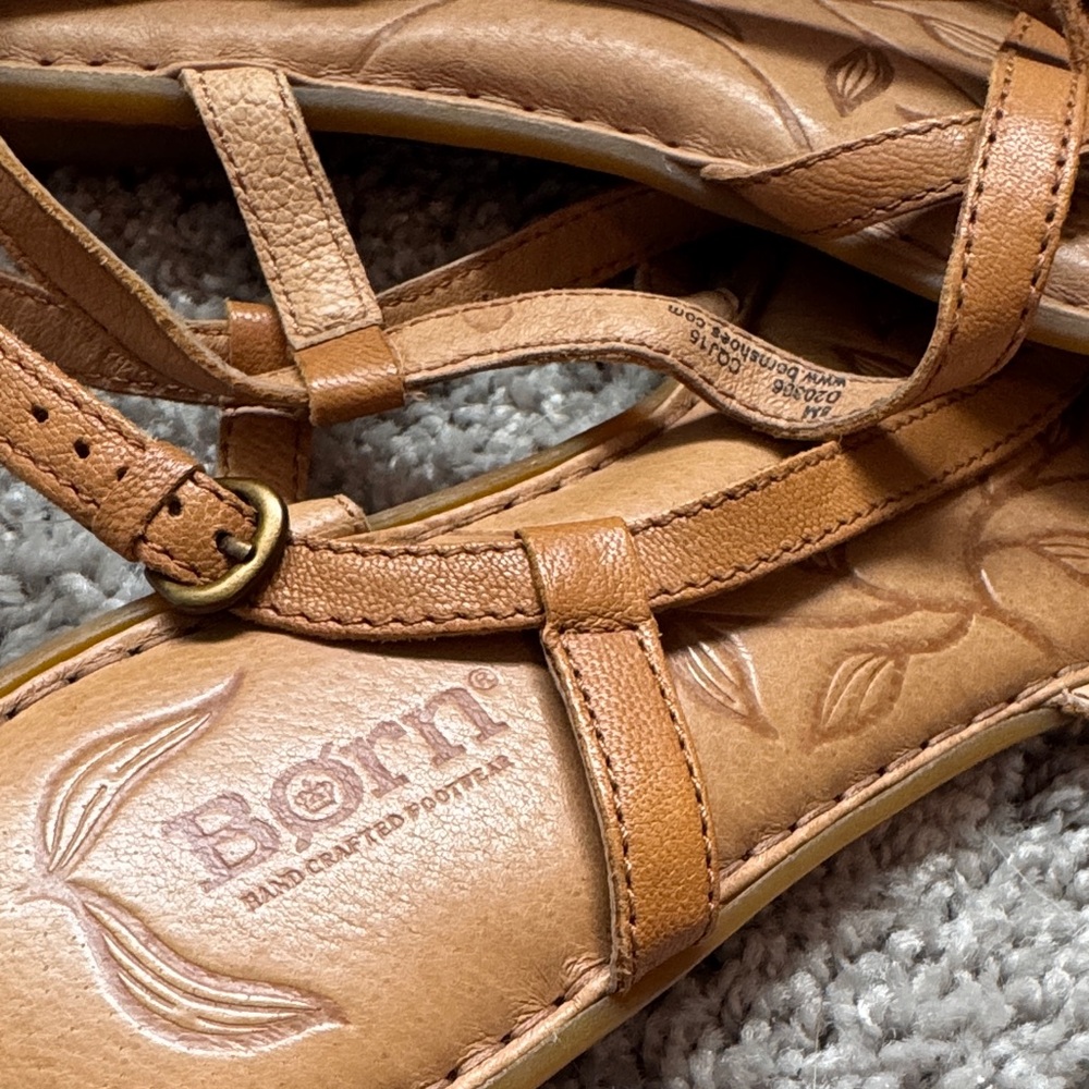 Born Women's Brown Strappy Sandals - Picture 2 of 5